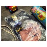 Chipmunks Alarm Clark, Bugs Bunny Car, Kaleidoscope, Plastic Helicopter, Small Metal Car