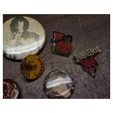 Large Lot of Band, Musician and Other Pins - 80s Era