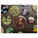 Large Lot of Band, Musician and Other Pins - 80s Era