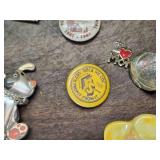 Lot of 80s Era Pins and Lapel Pins