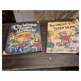 Lot of 2 Vintage Giant Coloring Books - Minimal Coloring on a few pages
