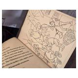 Lot of 2 Vintage Giant Coloring Books - Minimal Coloring on a few pages