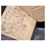 Lot of 2 Vintage Giant Coloring Books - Minimal Coloring on a few pages