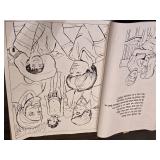 Lot of 2 Vintage Giant Coloring Books - Minimal Coloring on a few pages