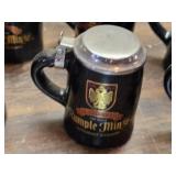 Lot of 9 Mini Rumple Minz Lidded Mug Style Shot Glasses