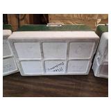 Lot of 3 Vintage Green Coleman Coolers - One has cracked plastic - See pics for condition
