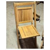 Lot of 4 Vintage Wooden Folding Chairs