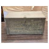 24x12x12 Steel Chest with 2 Compartments Inside