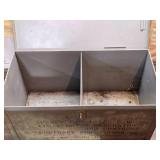 24x12x12 Steel Chest with 2 Compartments Inside