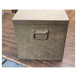 24x12x12 Steel Chest with 2 Compartments Inside