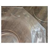 2 Glass Bowls and Super Large Oil Lamp Chimney