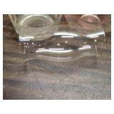 2 Glass Bowls and Super Large Oil Lamp Chimney