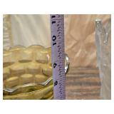 Green Glass Vase, Crystal Vase, Milk Glass McGill Whiskey Bottle