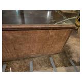 Large Vintage Glass Top and Wood Shop or Store Counter