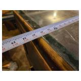 Large Vintage Glass Top and Wood Shop or Store Counter