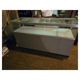 60" Wide Glass Retail Display with Light Fixture Inside