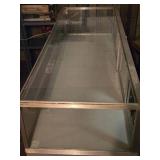 60" Wide Glass Retail Display with Light Fixture Inside