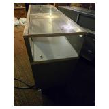 60" Wide Glass Retail Display with Light Fixture Inside