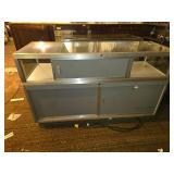 60" Wide Glass Retail Display with Light Fixture Inside