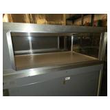 60" Wide Glass Retail Display with Light Fixture Inside