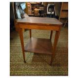 Mersman Side Table on Wheels  - One wheel falls out easily