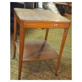 Mersman Side Table on Wheels  - One wheel falls out easily