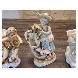 Angel Vases and Candle Holder