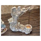 Angel Vases and Candle Holder