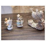 Angel Vases and Candle Holder