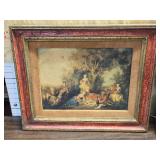 Pair of Antique Framed Genre Scene Prints