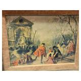 Pair of Antique Framed Genre Scene Prints