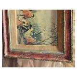 Pair of Antique Framed Genre Scene Prints