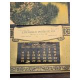1931 Litchfield Produce Calendar & 1937 EF Pierson & Co. Calendar