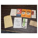 Early Civil Defense Literature for Fire and Nuclear Attack and War Rations Book