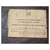 Early Civil Defense Literature for Fire and Nuclear Attack and War Rations Book