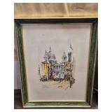 12x16 London Scenes Prints St. Pauls Cathedral of London & Big Ben