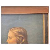 Richard Brown ATT Telephone Operator Litho - Some Scratches Please see Pics