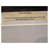 Fort Snelling Watercolor Print by John Casper Wild 1844