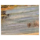 Approx. 31x31 Original Landscape Oil Painting Signed H. Lotney (?)