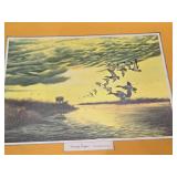Lot of 3 Duck Related Prints - Sensing Danger Rhynard 1991 and 2 by Peter Moustakos