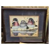 Lot of 3 Duck Related Prints - Sensing Danger Rhynard 1991 and 2 by Peter Moustakos