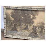 Vintage Field and Creek Litho or Etching Copyright 1909