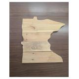 30" x 17" - MN Lake - Wood & Metal Sign