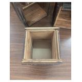 5 Various Trinket Display Boxes - 100+ year old wood - Hand Made