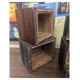 5 Various Trinket Display Boxes - 100+ year old wood - Hand Made