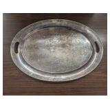 Large - 22" Silver Serving Tray - Great for Patio Entertaining