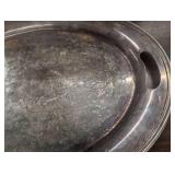 Large - 22" Silver Serving Tray - Great for Patio Entertaining