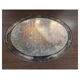 Large - 22" Silver Serving Tray - Great for Patio Entertaining