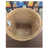 Large 14" x 11" Woven Basket with Square Bottom and Handles - Great Storage & Display