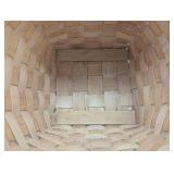 Large 14" x 11" Woven Basket with Square Bottom and Handles - Great Storage & Display